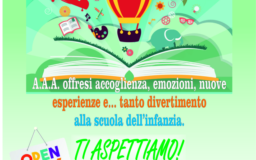 Circolare n°168: Invito all’Open Day d’Istituto per le iscrizioni alle Sezioni di Scuola dell’Infanzia a.s. 2020/2021 – Venerdì 16 gennaio 2020 ore 9.30 – 12.00.